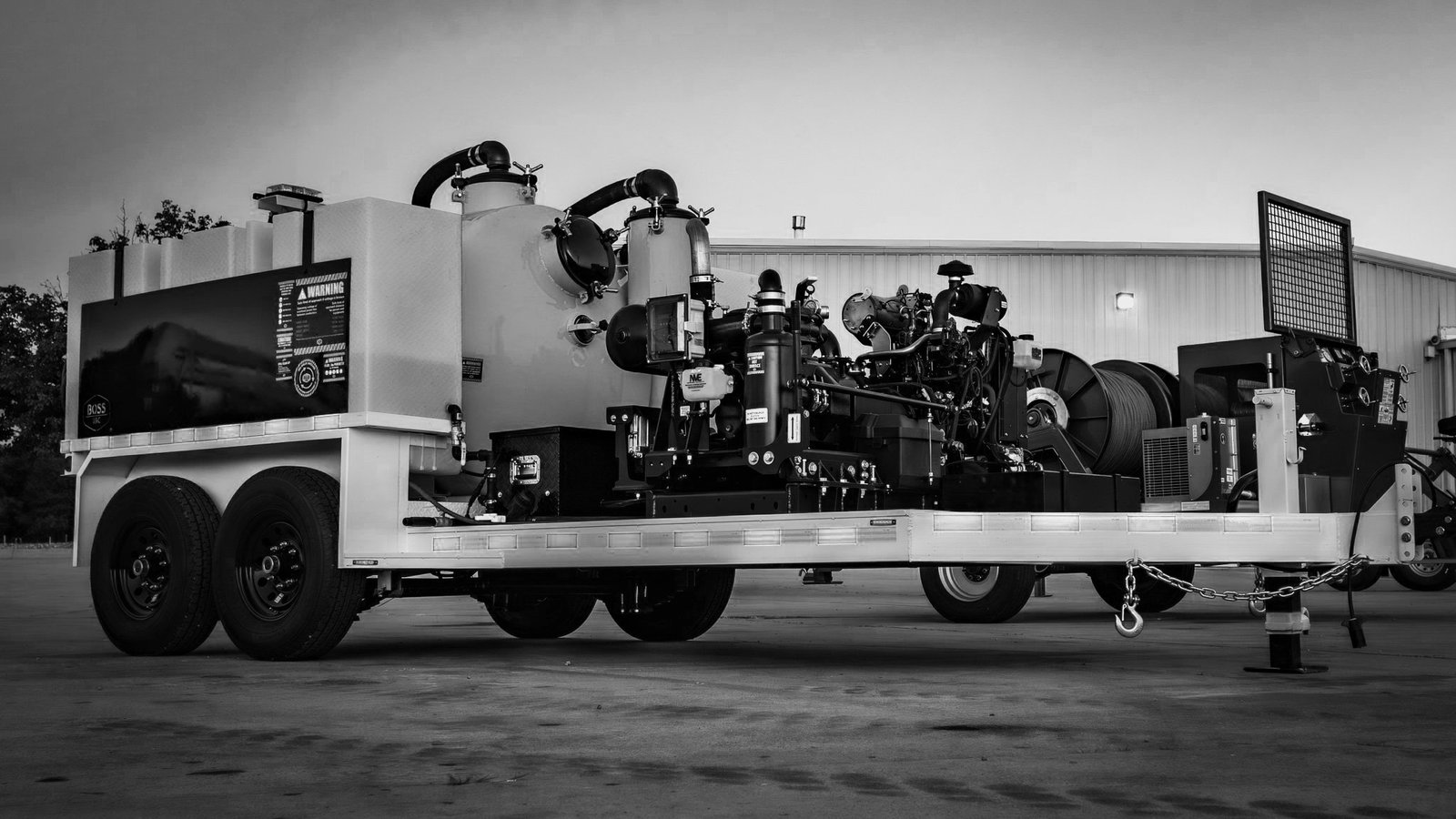 BossVac BV-500 hydro excavation equipment for sale side profile Oklahoma City