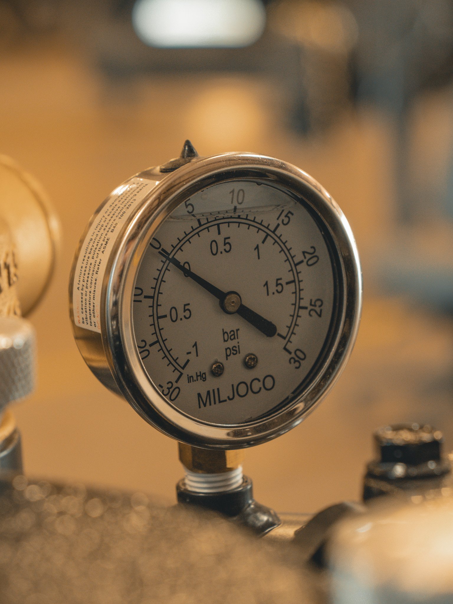 BossVac hydro excavation equipment pressure gauge precision engineering