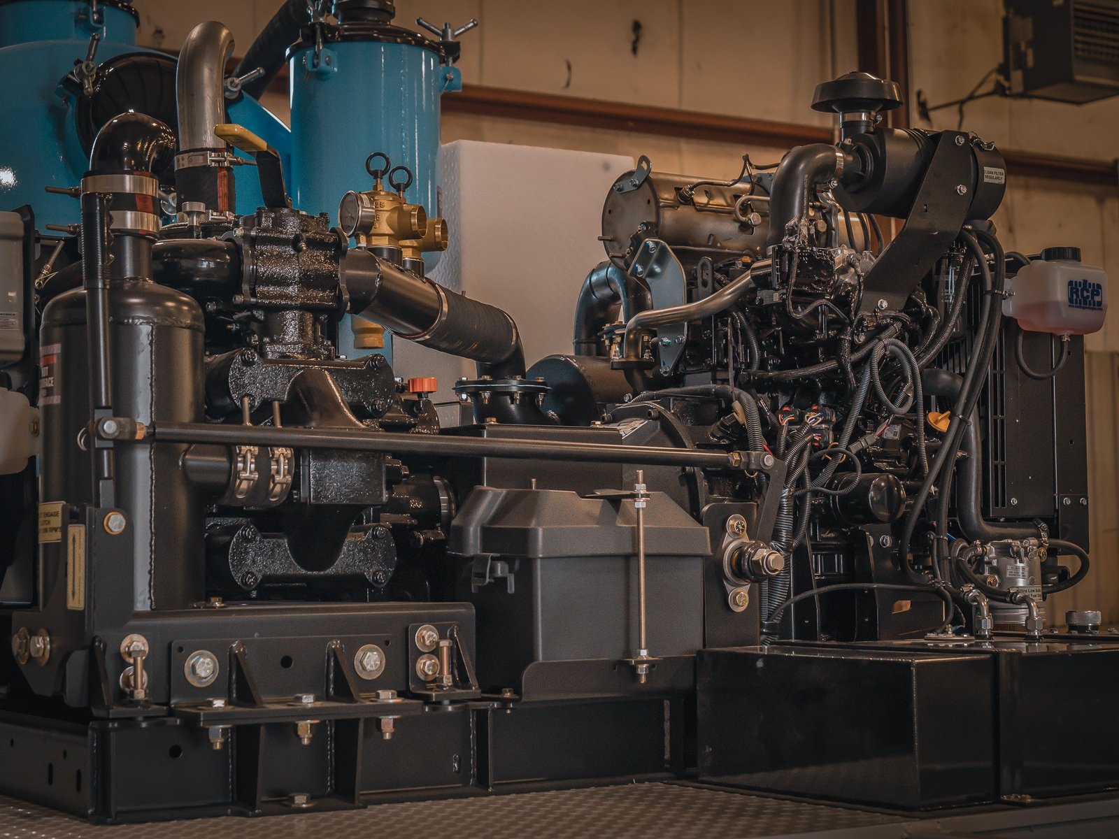 BossVac hydro excavation equipment Yanmar engine and tri-lobe blower system