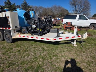Used hydro vac trailer for sale BV-1000 1000 CFM hot rod hydrovac