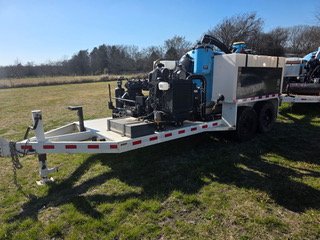 Used hydrovac trailers for sale BossVac BV-1000 flagship unit — low hour inventory